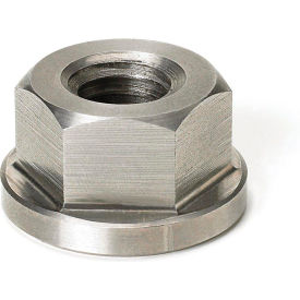 Hex Flange Nut - 1/4" Hex - 3/8" Flange Dia. - 7/32" Height - Stainless Steel