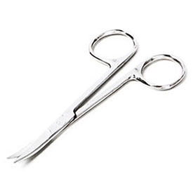 Iris Scissors, Curved, 4-1/2"L, Stainless Steel
