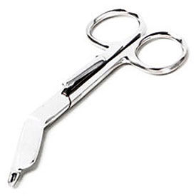 Lister Bandage Scissors with Clip, 4-1/2"L, Stainless Steel