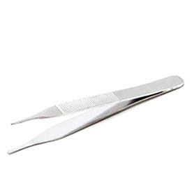 Adson Tissue Forceps, 4-1/2"L, Stainless Steel