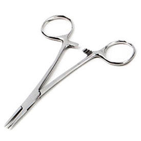Crile Hemostatic Forceps, Straight, 5-1/2"L, Stainless Steel