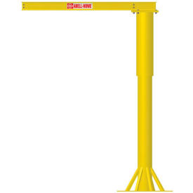 Base Mounted Light Duty Jib Crane Foundationless 1000 Lb. Capacity