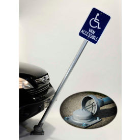 FlexPost XL Sign Post, 75"H Signpost, Concrete