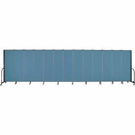 Portable Room Divider - 13 Panel - 6'H x 24'1"W - Summer Blue