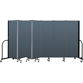 Screenflex Portable Room Divider - 7 Panel - 6'H x 13'1"W - Lake