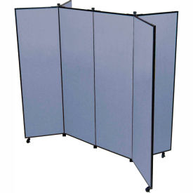 6 Panel Display Tower, 6'5"H, Fabric - Lake