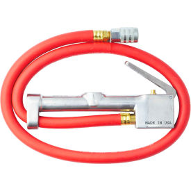 Safety Inflator Gauge, 10 to 160 PSI, 3' Hose