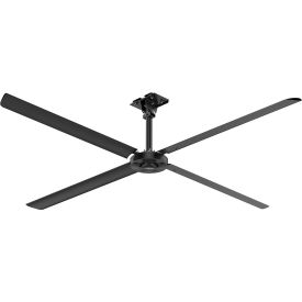 Industrial Ceiling HVLS Fan - High Volume Low Speed - 12 Ft. Dia, 1 PH, 110V