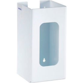 Top Loading Plastic Glove Dispenser, Holds 1 Box, 10-1/4"H x 5-1/4"W x 5-1/4"D, White