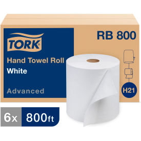 Advanced Universal Hardwound Roll Towel, 1-Ply, 7 4/5" W x 800 ft, White, 6/Case