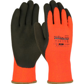 PowerGrab Thermo Cold Protection Hi-Vis Acrylic Terry Glove Latex Coat M