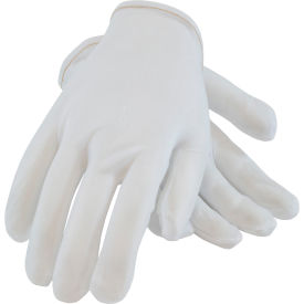 98-741/L 44 CleanTeam Inspect Gloves, Denier Tricot Nylon, Rolled Hem, Women's