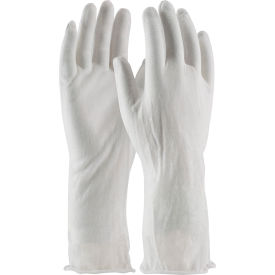 97-500/14I CleanTeam 14" Econo Lt Weight Inspect Gloves, Cotton Lisle, Unhem, Men's