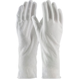 97-500/14 CleanTeam 14" Lightweight Inspection Gloves Cotton Lisle Unhemmed Men's