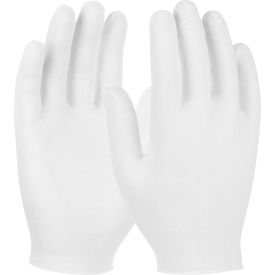 97-521 CleanTeam 10.5" Medium Weight Inspect Gloves, Cotton Lisle, Unhemmed, Men's