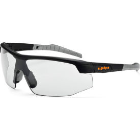 Skullerz Skoll Safety Glasses, Anti-Fog, Indoor/Outdoor Lens, Black Frame