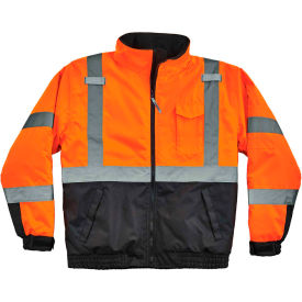 Class 3 Quilted Bomber Jacket, Orange, L, 25614