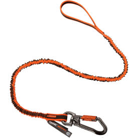 Ergodyne Squids Double-Locking Single Carabiner w/Swivel, 25 lbs Capacity