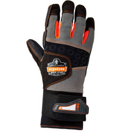 ProFlex 9102 Certified Anti-Vibration Gloves & Wrist Support, Black, S