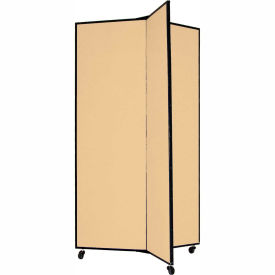 3 Panel Display Tower, 5'9"H, Fabric - Desert