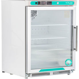White Diamond Series Built-In ADA Undercounter Refrigerator, Glass/Left Hinged
