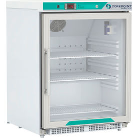 White Diamond Built-In ADA Undercounter Refrigerator, 4.6 CuFt, Glass/Rt Hinge
