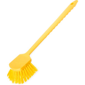 20 in. Utility Scrub Brush with Polyester Bristles, Yellow