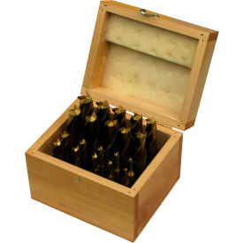 20 Piece TiN Coated Single End Mill Set