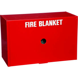 Royal Series Fire Blanket & Cabinet, Drop Type, 16" W x 7-1/2" D x 10"H, Red
