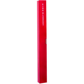 Royal Series Fire Blanket & Cabinet, Roller Type, 6-1/2" W x 4-1/2" D x 68"H, Red