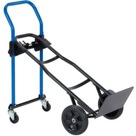 3-in-1 Convertible Hand Truck with Solid Rubber Wheels - 500 Lb. Capacity