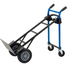 Harper™ 4-in-1 Convertible Heavy Duty Hand Truck - Solid Rubber Wheels - 900 Lb. Cap