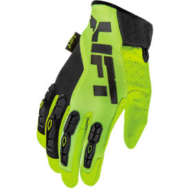Grunt Work Glove, Hi-Vis Yellow, Synthetic Leather Palm, XL, 1 Pair