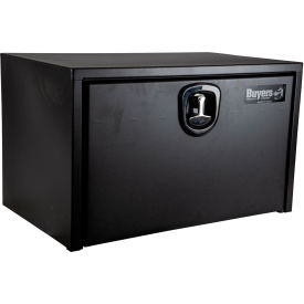 Steel Underbody Truck Box W/ 3-Point Latch - Textured Matte Black 18x18x30