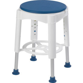 Bathroom Safety Swivel Seat Shower Stool, 14" Seat