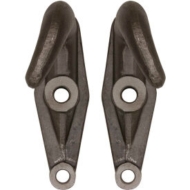 2-Hole Plain Finish Drop-Forged Heavy Duty Towing Hook 2 Packs
