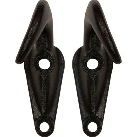 Drop Forged Towing Hooks w/ Black Powder Coated Finish, 2 Pack