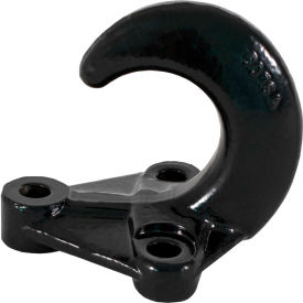 Buyers Products 3-Hole Black Powder Coated Drop Forged Bolt-On Heavy-Duty Towing Hook