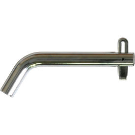 5/8" Clear Zinc Hitch Pin Assembly w/ Spring Clip - HP625SC