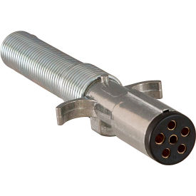6-Way Die-Cast Metal Trailer Connector with Spring - Trailer Side