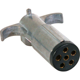 6-Way Die-Cast Metal Trailer Connector - Trailer Side