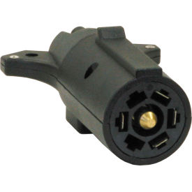 7-Way Flat to 5-Way Round Plastic Trailer Connector Adapter - TC2075P