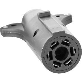 7-Way Flat to 6-Way Round Plastic Trailer Connector Adapter - TC2076P