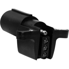 6-Way Round to 4-Way Round Plastic Trailer Connector Adapter