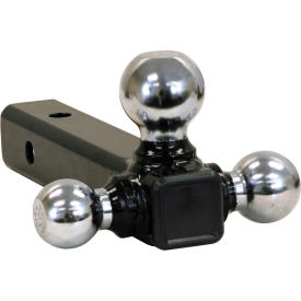 Tri-Ball Hitch-Solid Shank w/ Chrome Balls - 1802205