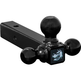 Tri-Ball Hitch-Solid Shank w/ Black Towing Balls - 1802200