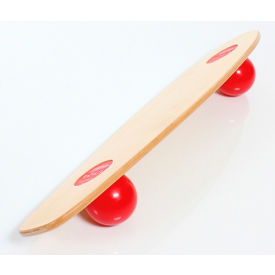 Balanza Freeride Balance Board, Birch Wood with Red Balls