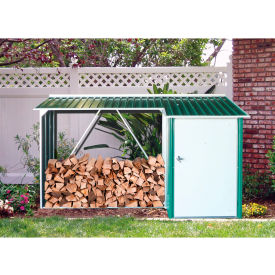 Wood Storage Galvanized Steel Shed 8-15/16'W x 3-9/16'D x 5-1/4'H