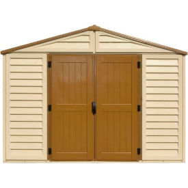 WoodBridge Vinyl Storage Shed 10-11/16'W x 10-11/16'D x 7-5/8'H, Includes Foundation