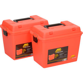 Emergency Supply Box with Tray 17"L x 10-3/8"W x 13"H, Orange